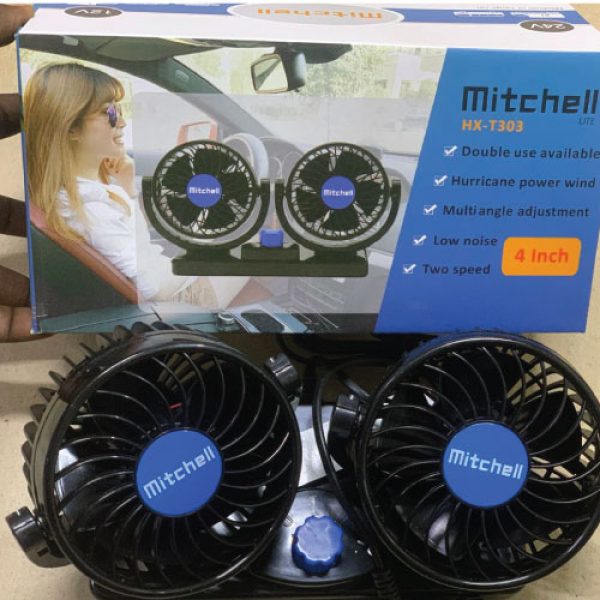Double car fan